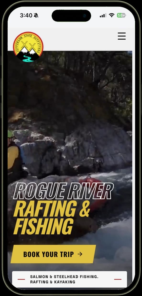 Screenshot of Jefferson State Outfitters website